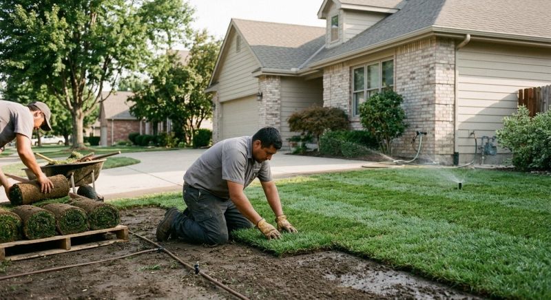 Centipede Sod Installation in Rockwall, TX
