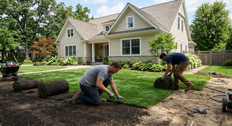 Yard Sod Replacement in Rockwall, TX
